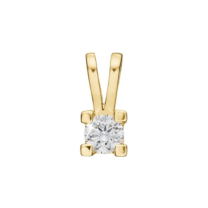 Aagaard Eternity vedhæng i 14 kt guld med rund Wesselton/SI diamant 0,05–0,50 ct.